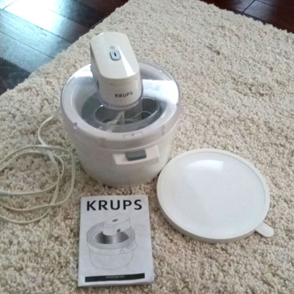 krups Kitchen Krups Electric Ice Cream Gelato Frozen Yogurt Machine
